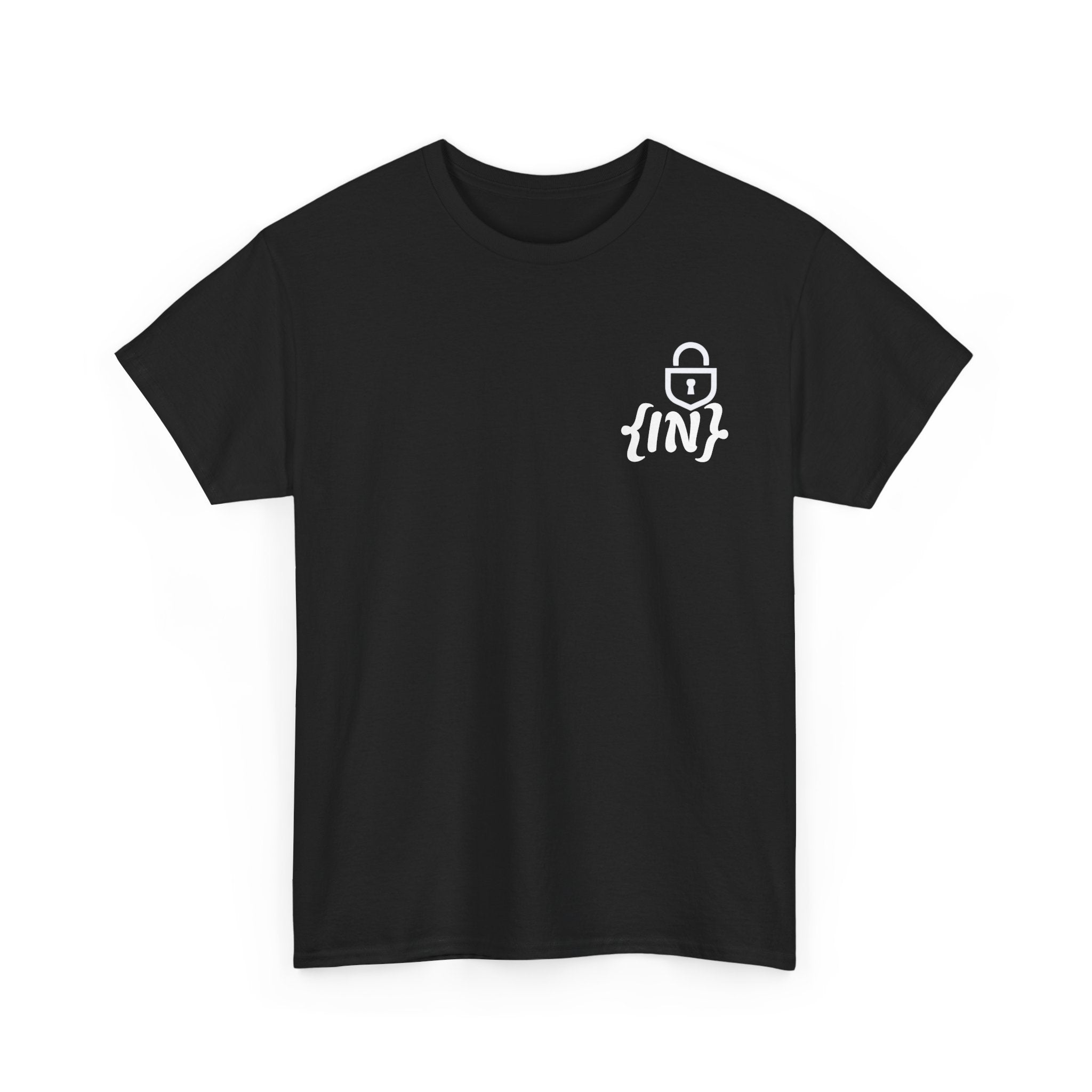 FINJ Lock Logo T‑Shirt — Minimalist Streetwear Tee