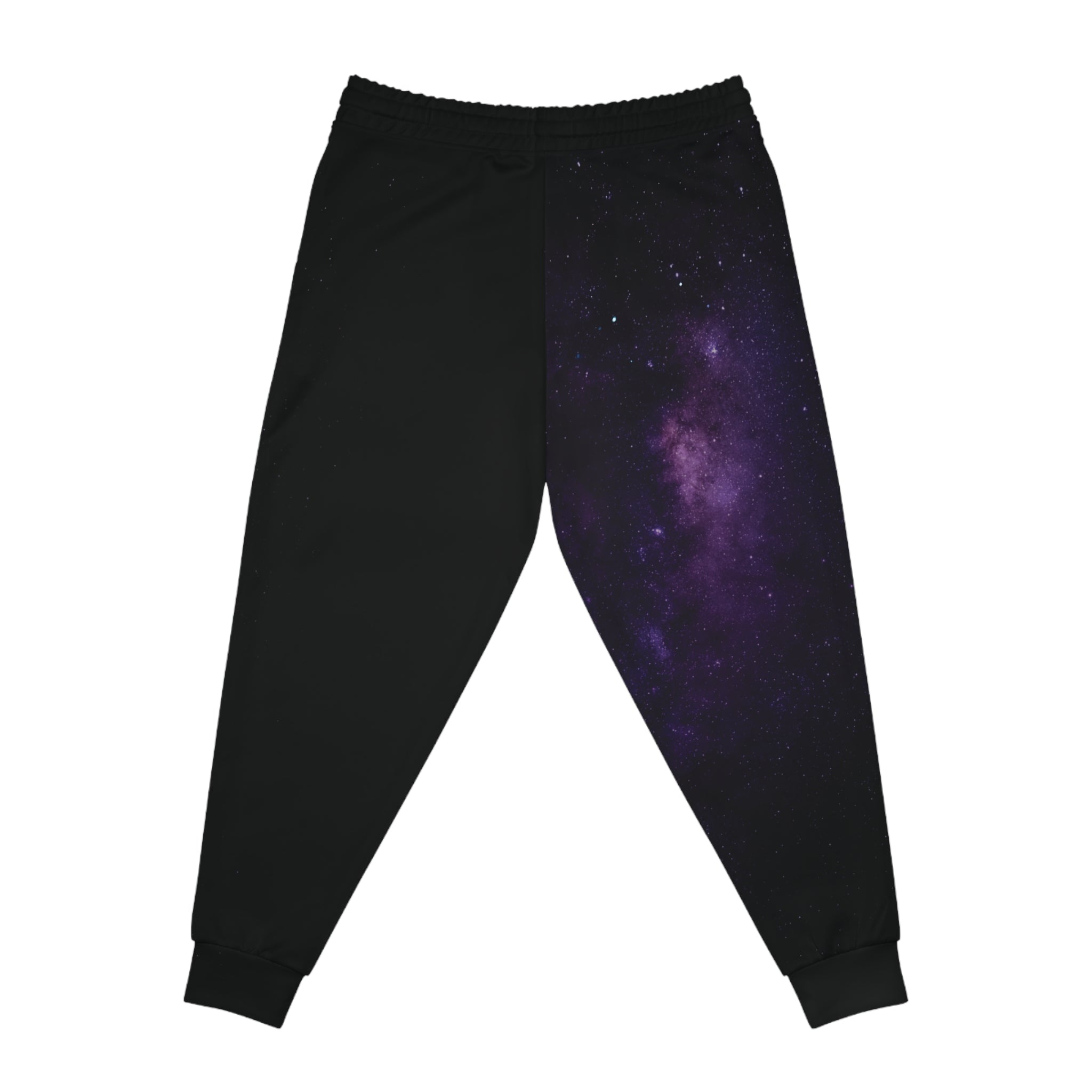 Galaxy Nebula Athletic Joggers — Purple Space Print Sweatpants