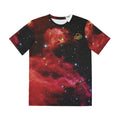 Galaxy Nebula Men's Tee — Red Space All-Over Print