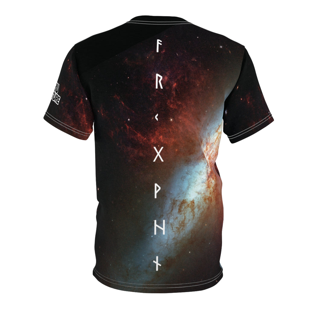 Galaxy Nebula All-Over Print Tee — "FRANK+" Vertical Space Design