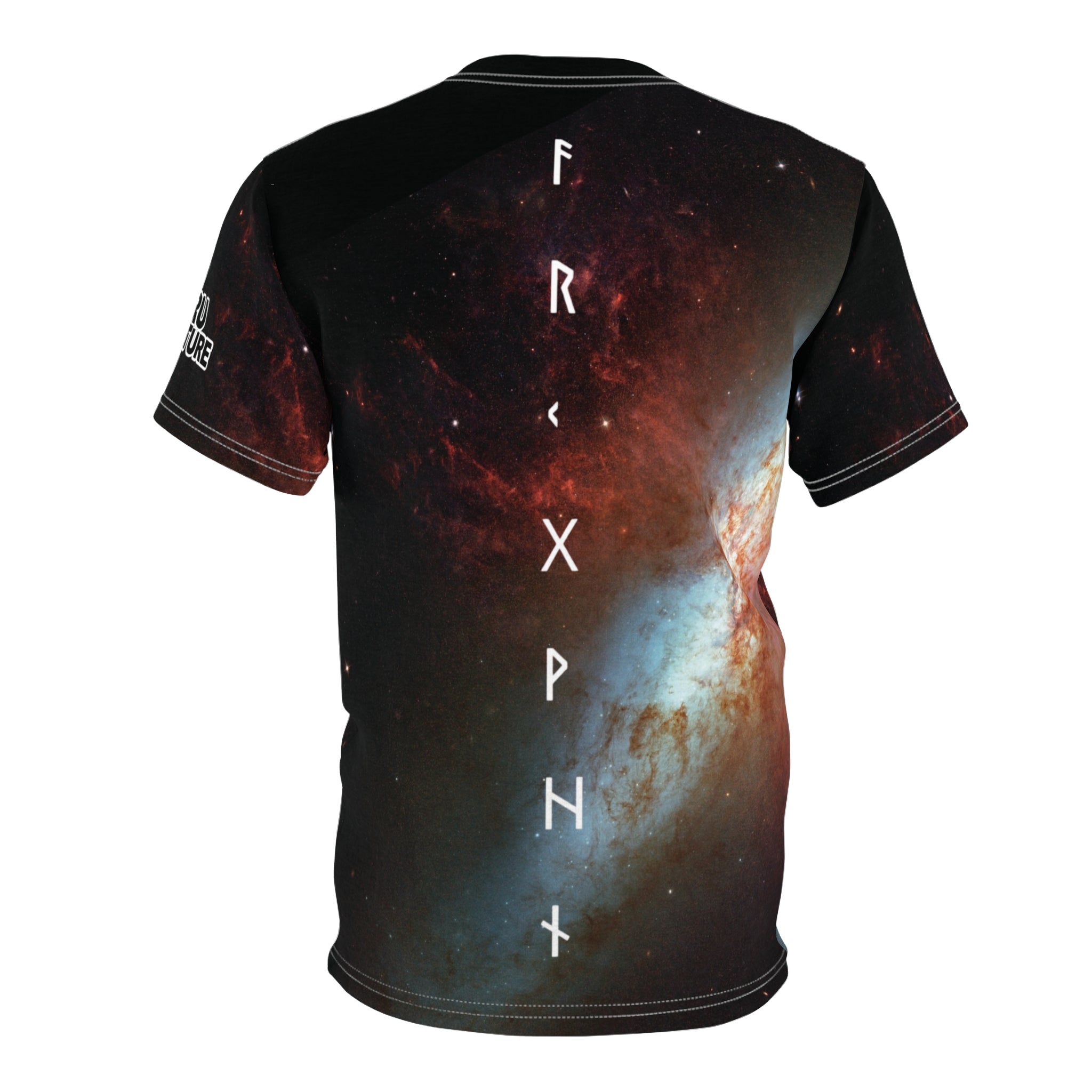 Galaxy Nebula All-Over Print Tee — "FRANK+" Vertical Space Design