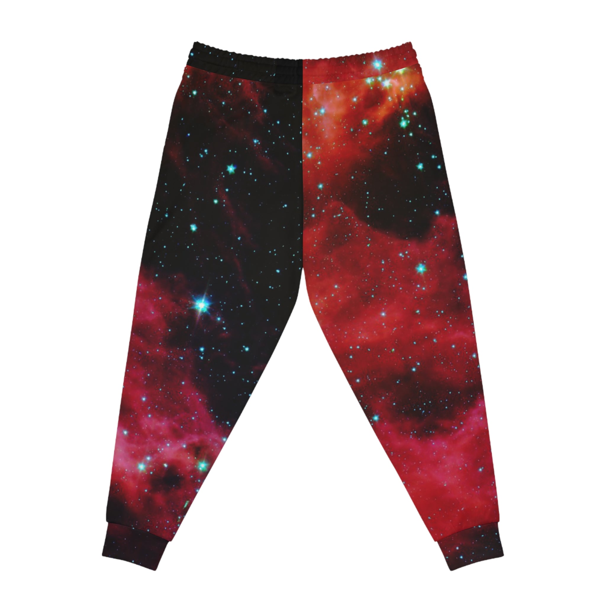 Red Nebula Galaxy Joggers – Space Print Athletic Pants