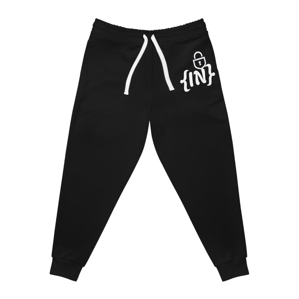 Embroidered Ninja Logo Joggers — Men's Athletic Black Sweatpants