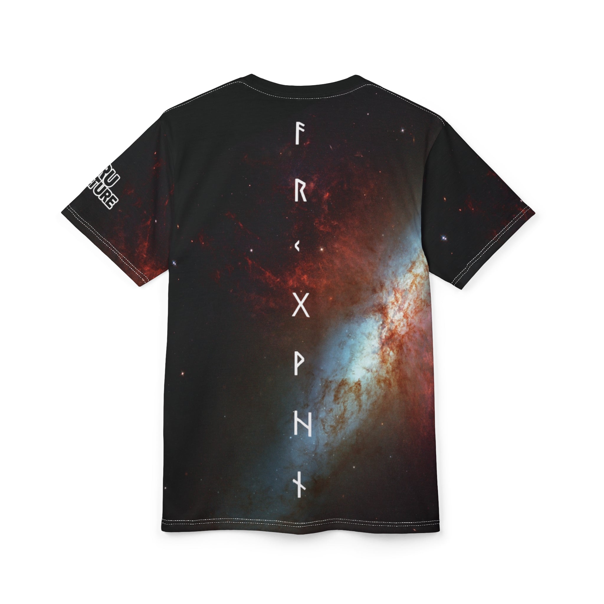 Galaxy Nebula All-Over Print Tee — "FRANK+" Vertical Space Design