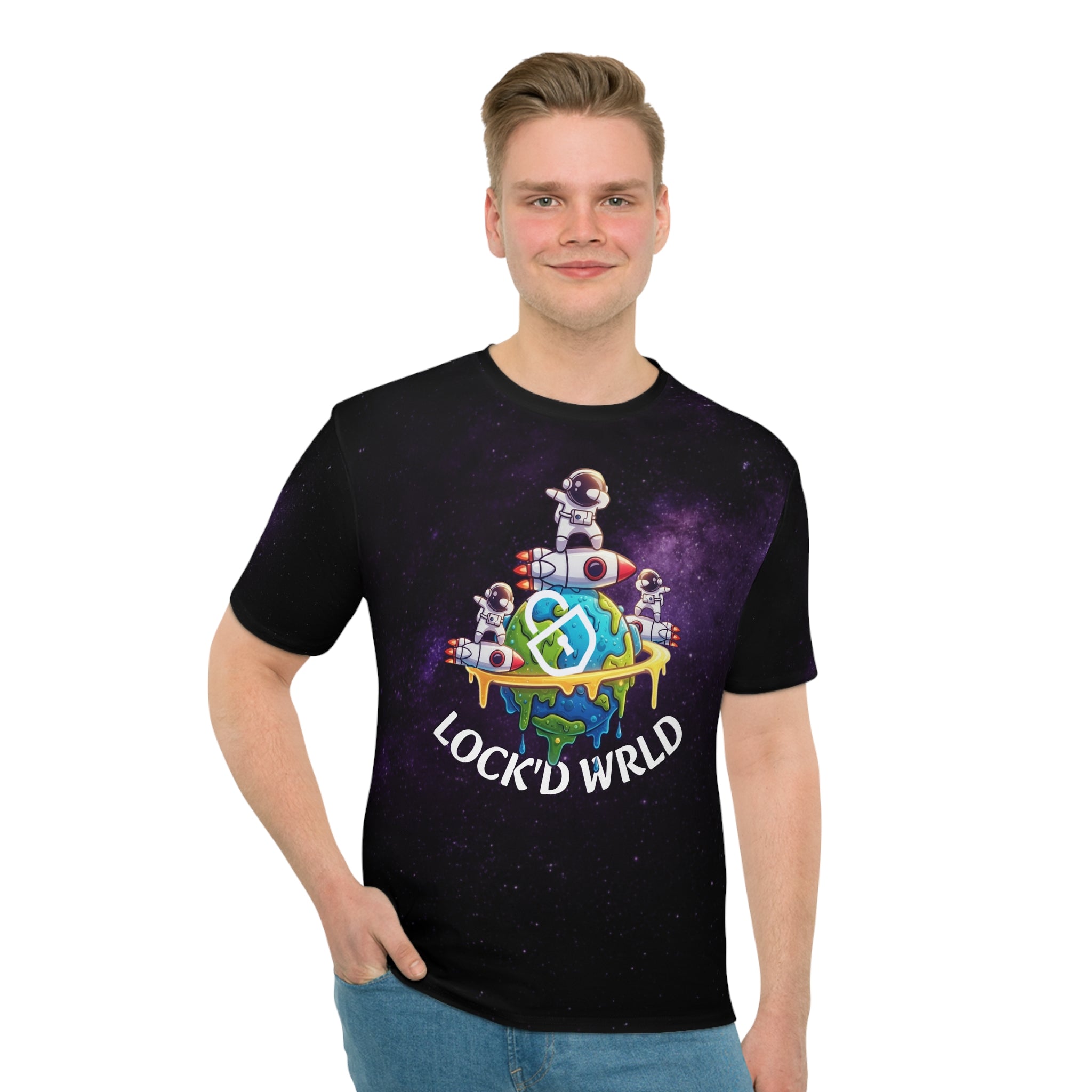 Lock'd Wrld Astronaut Graphic T-Shirt